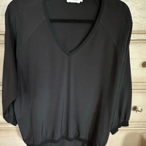 R LABEL silk top